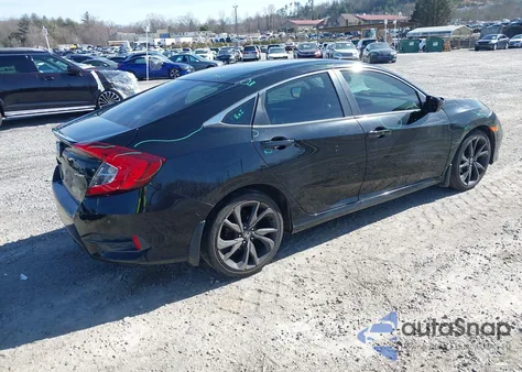 2019 Honda Civic Sport z USA, uszkodzony, nr VIN 19XFC2F81KE023064